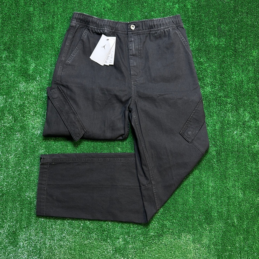 Jordan Essentials Chicago Men's Medium Washed Cargo Pants Black - Picture 14 of 14